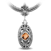 SP-2389-CT Sterling Silver Pendant With Citrine Q. Jewelry Bali Designs Inc